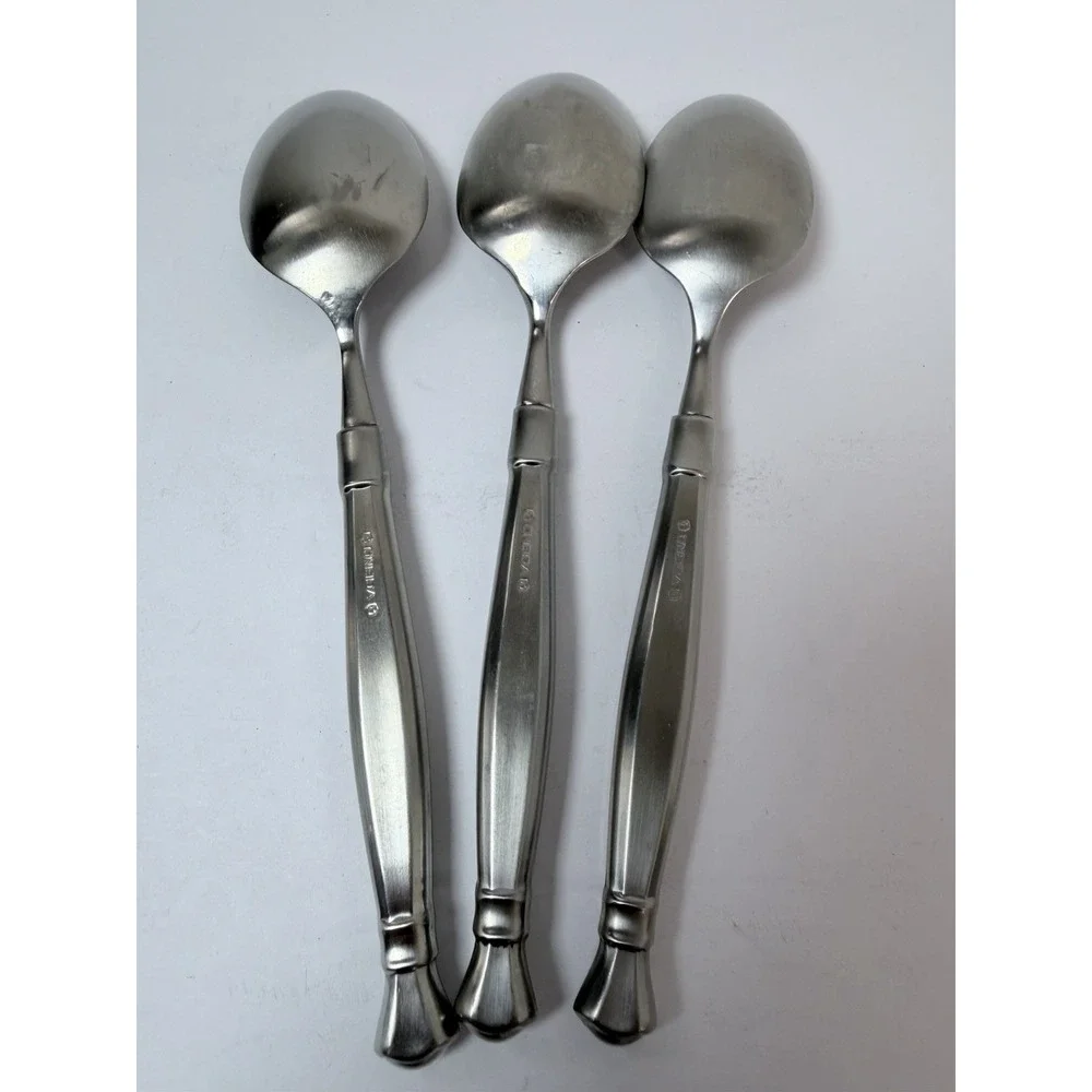 3 - Oneida ACT II / ACT 2 Satin Cube Mark Stainless Flatware 6 1/2